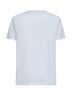 T-shirt in cotone bianco con stampa Flock