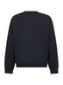 Blue jersey embroidered sweatshirt<BR/>