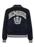 Blue corduroy bomber jacket