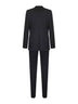 Black wool and silk three-piece tuxedo suit