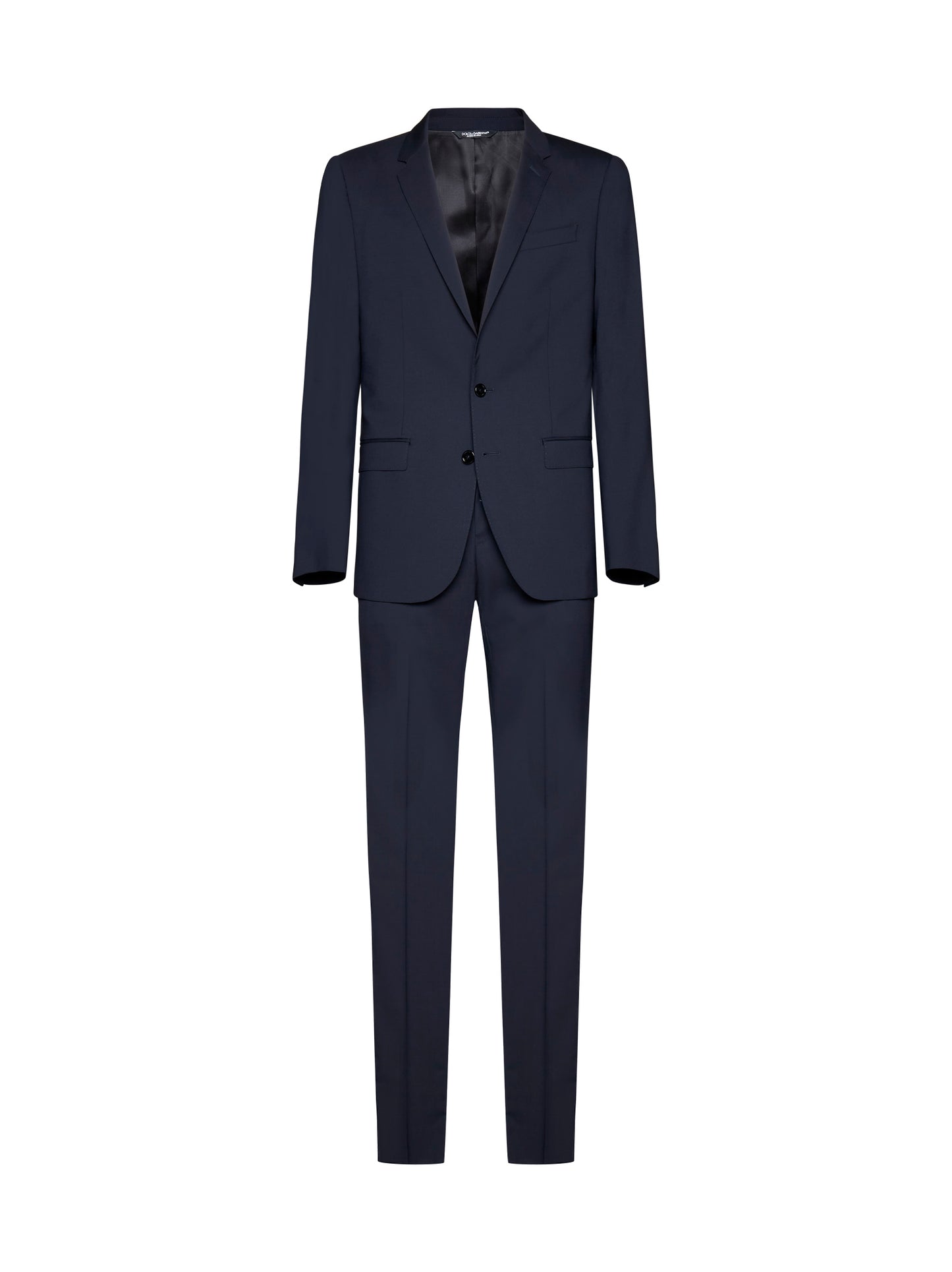 Blue single-breasted suit