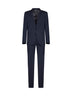 Blue single-breasted suit