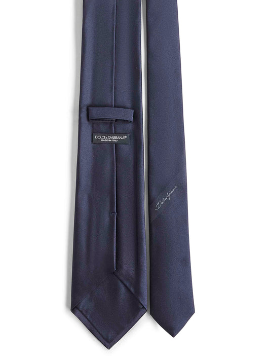 Blue silk Sicilia tie