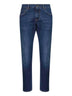 Blue stretch cotton denim slim jeans
