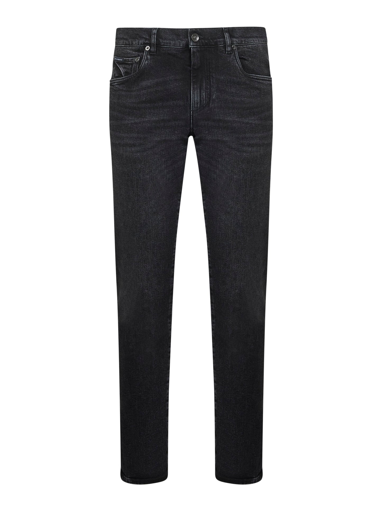 Black stretch denim slim jeans