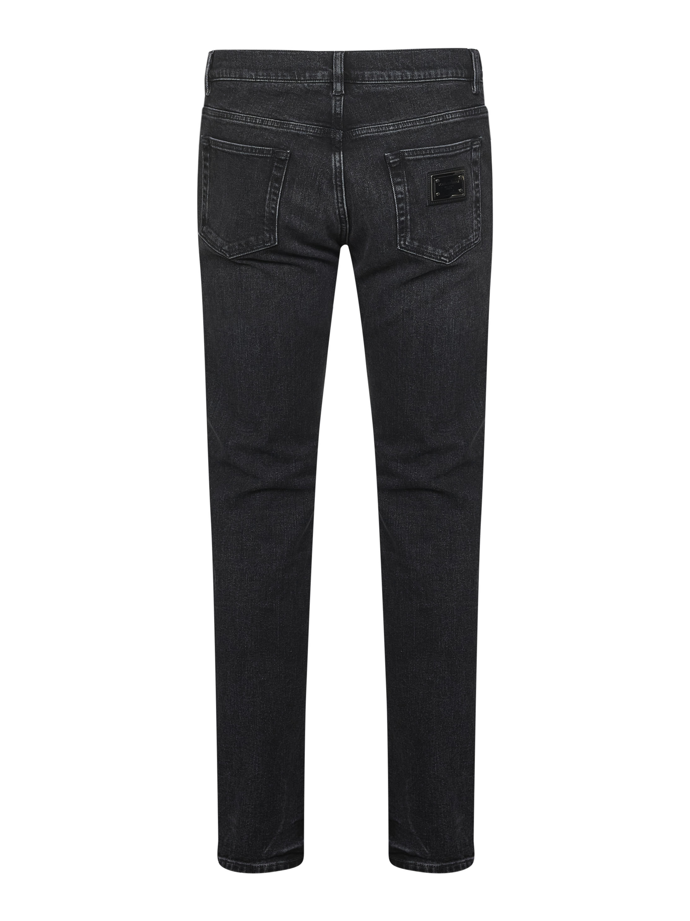 Black stretch denim slim jeans – Daniello.com