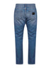 Blue cotton denim regular jeans