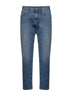Blue cotton denim regular jeans