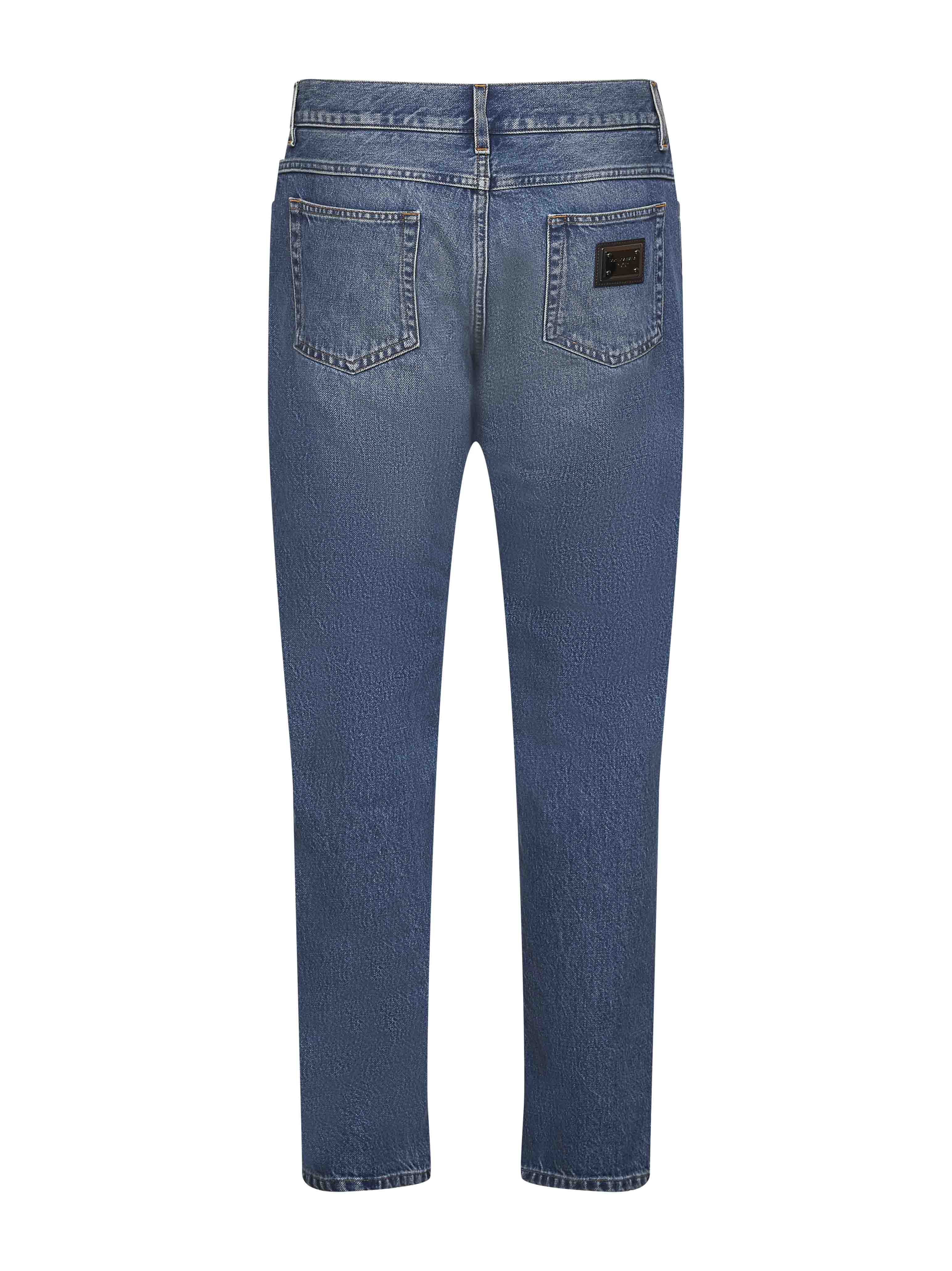Blue cotton denim regular jeans – Daniello.com
