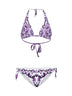 Bikini a triangolo stampa Maiolica