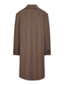 Brown wool blend double-breasted coat