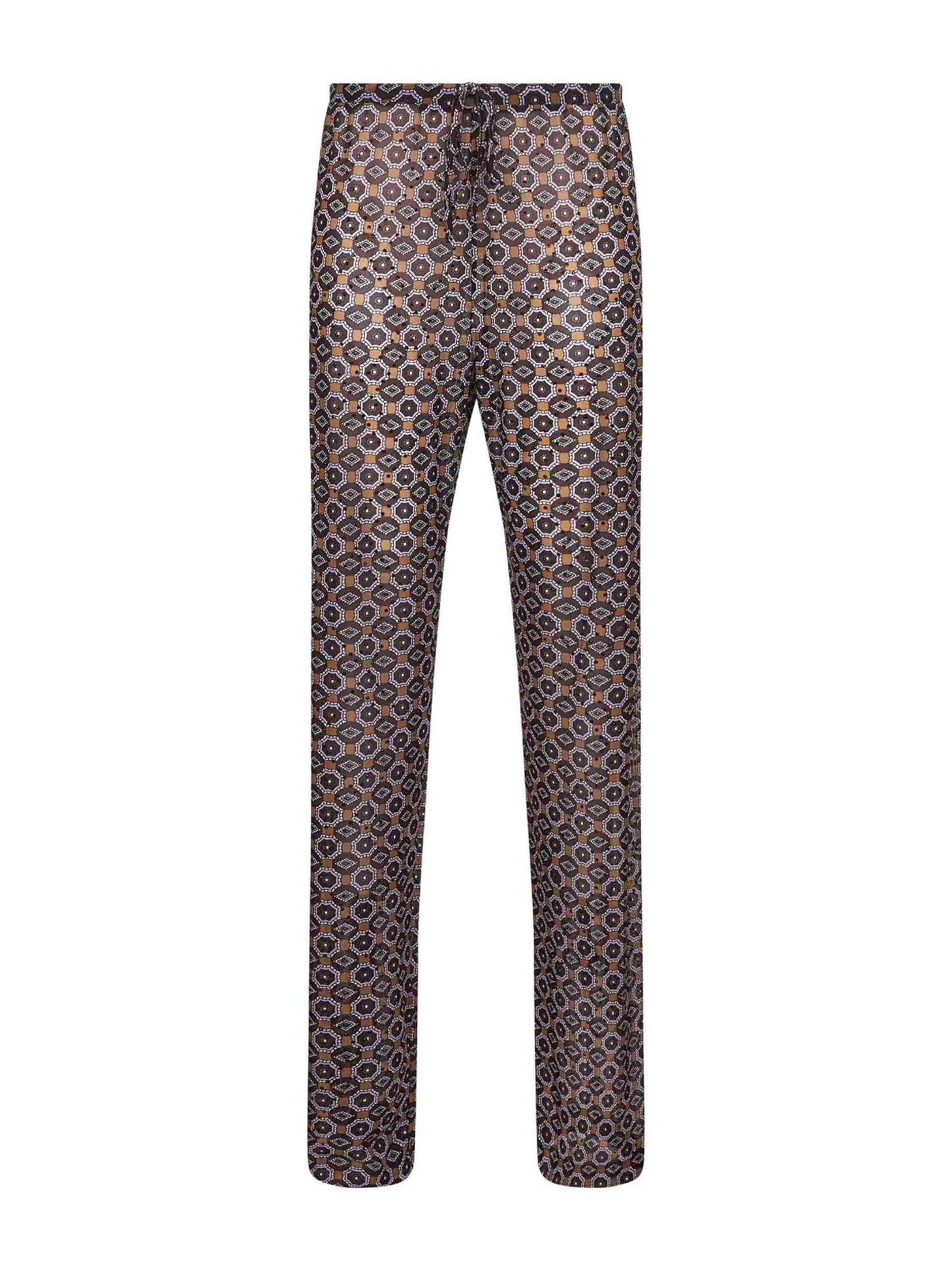 Embellished jersey pants