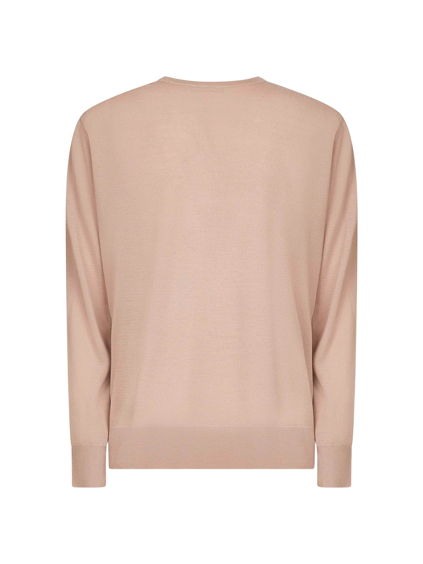 Maglia ampia in lana Merino fine rosa