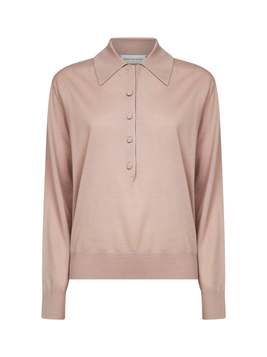 Maglia "Polo" in lana<BR/>