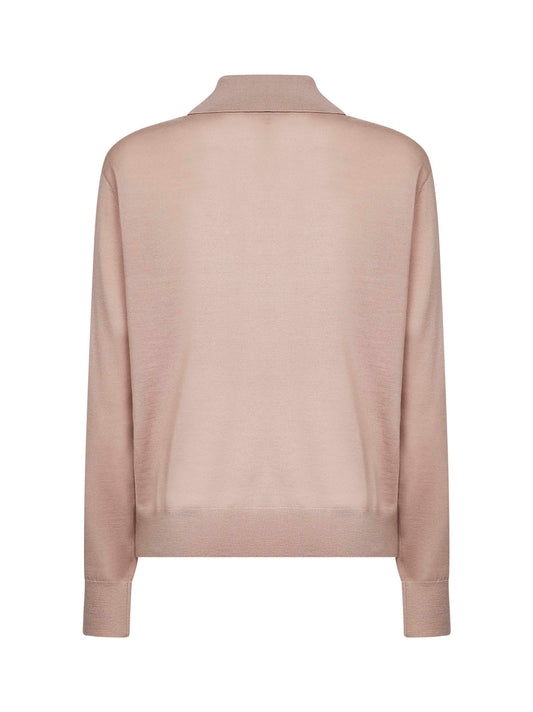 Maglia "Polo" in lana<BR/>