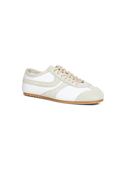 Sneakers in nappa bianca