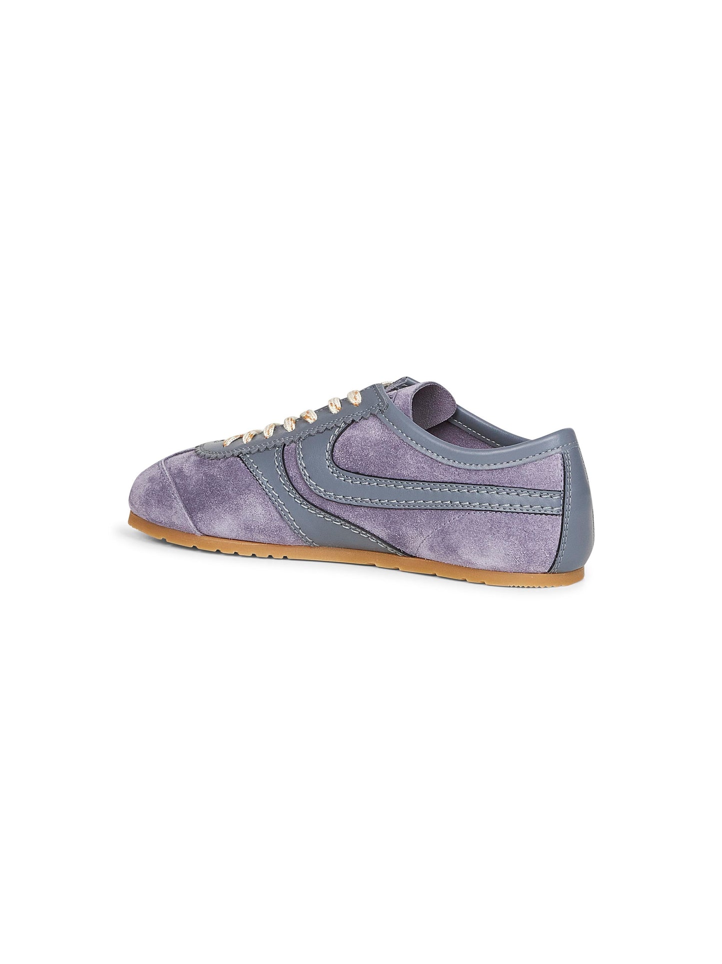 Mauve suede sneakers