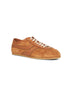 Sneakers in pelle scamosciata cammello