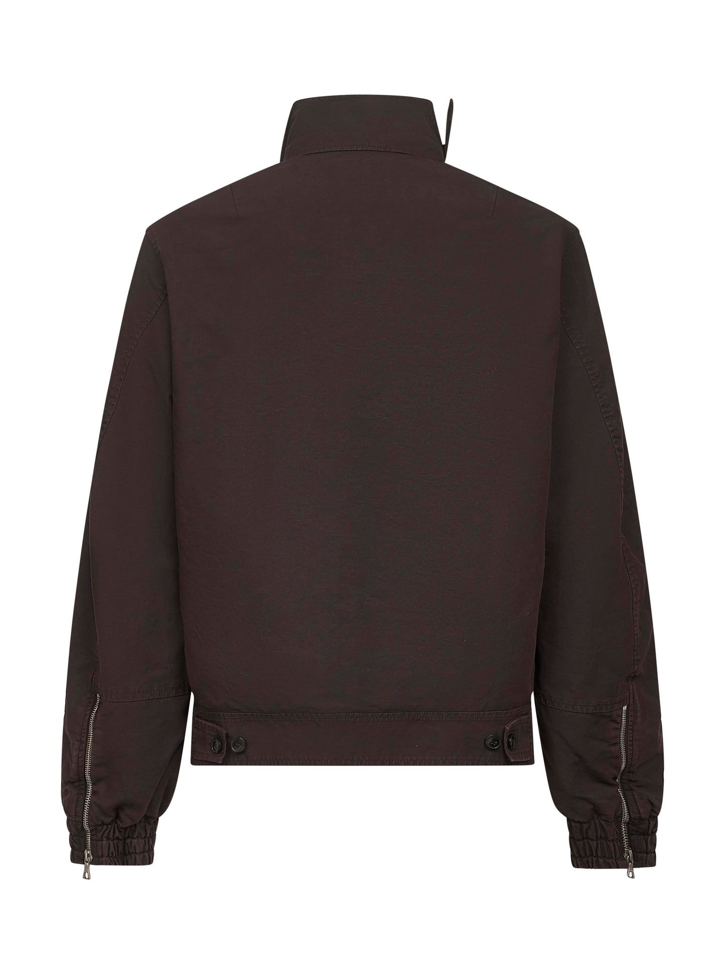 Brown overdyed cotton Shell jacket