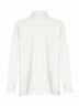 Camicia a tunica in cotone e viscosa bianco