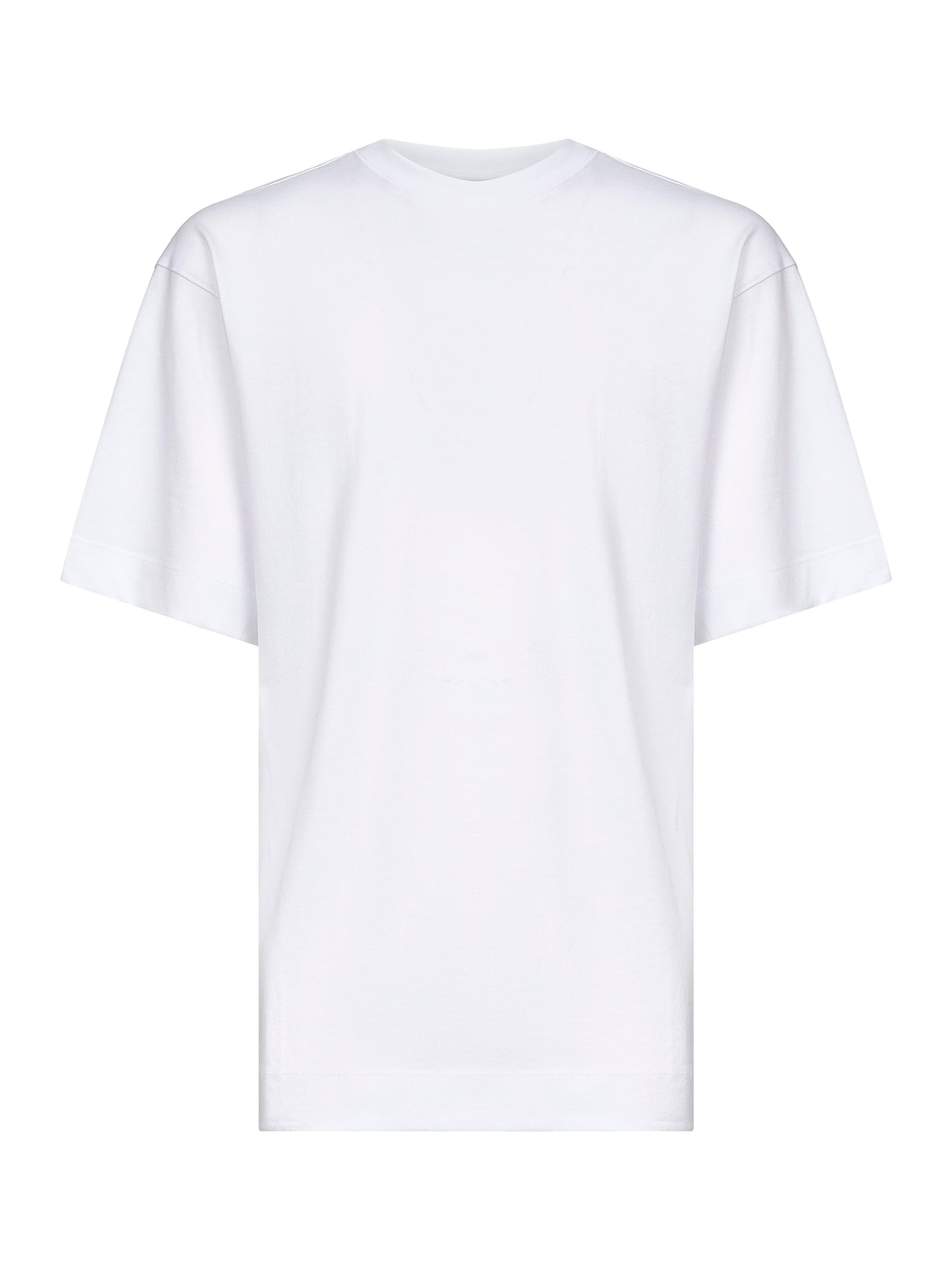 White cotton jersey oversized T-shirt