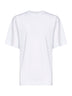 White cotton jersey oversized T-shirt