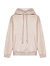 Pink cotton loose-fit hoodie