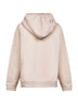 Pink cotton loose-fit hoodie
