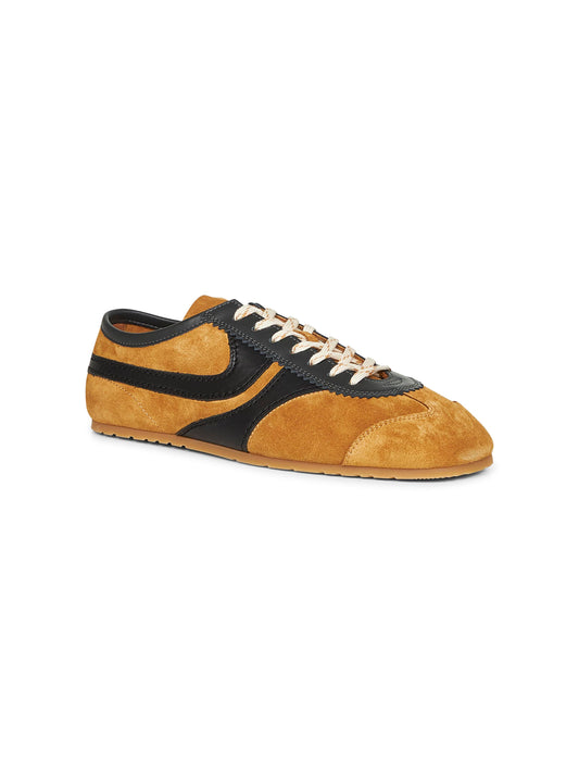 Beige suede sneakers