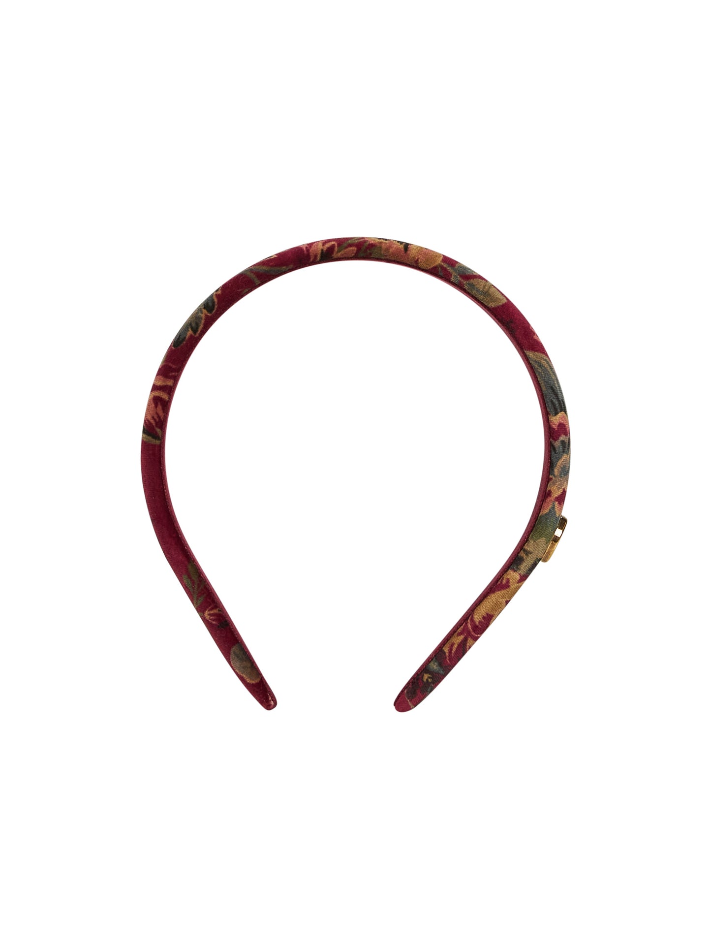 Burgundy jacquard canvas headband
