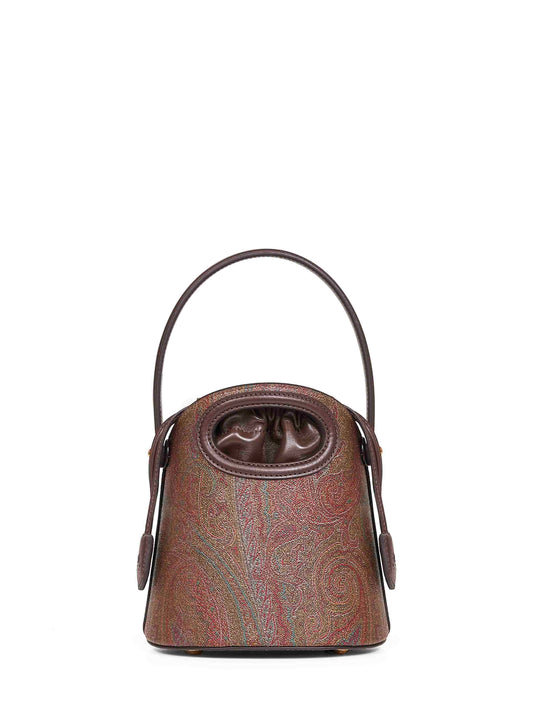 Brown Saturno small Arnica bucket bag