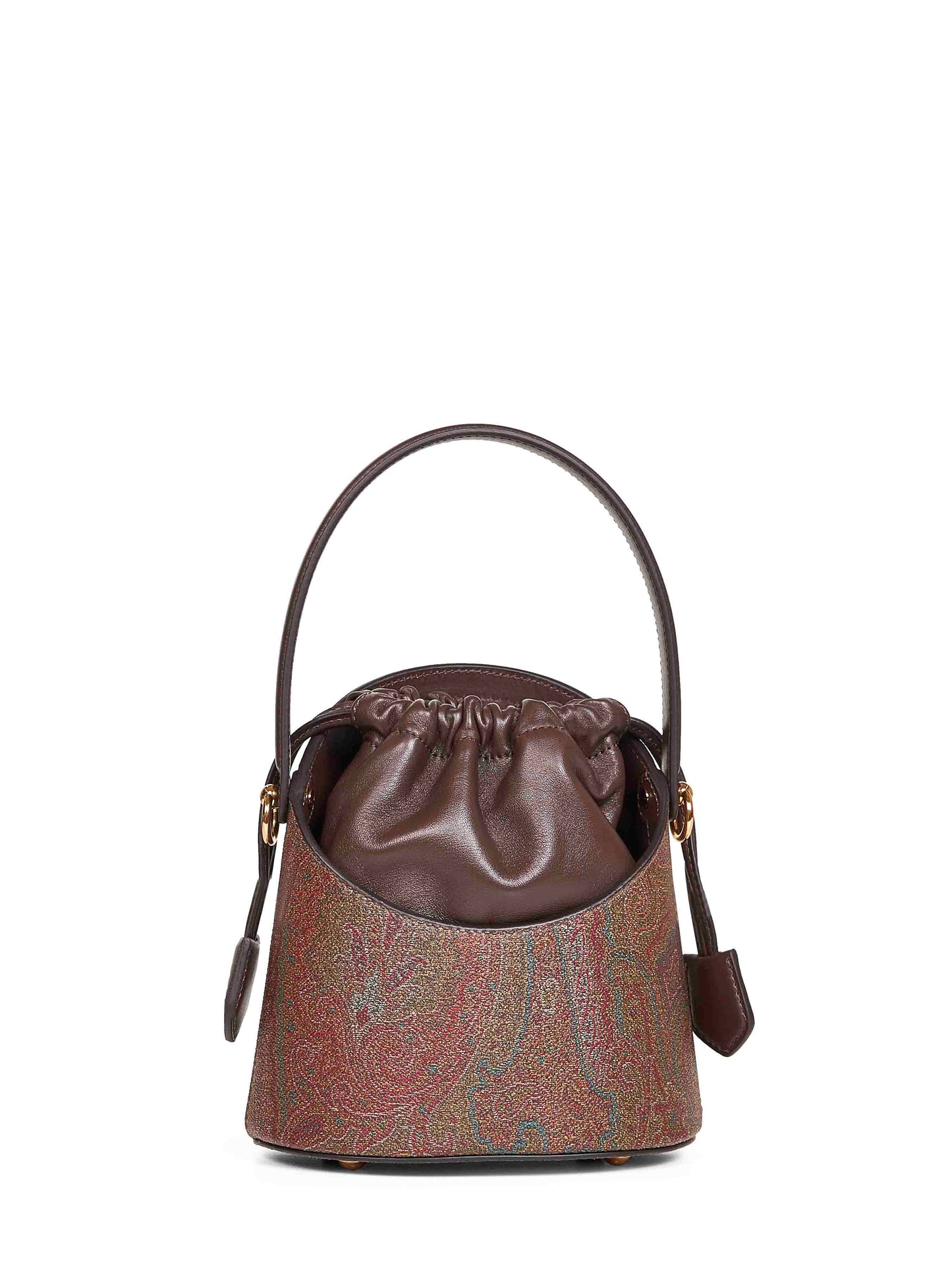 Brown Saturno small Arnica bucket bag