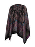 Mantella in ciniglia con motivo Paisley jacquard