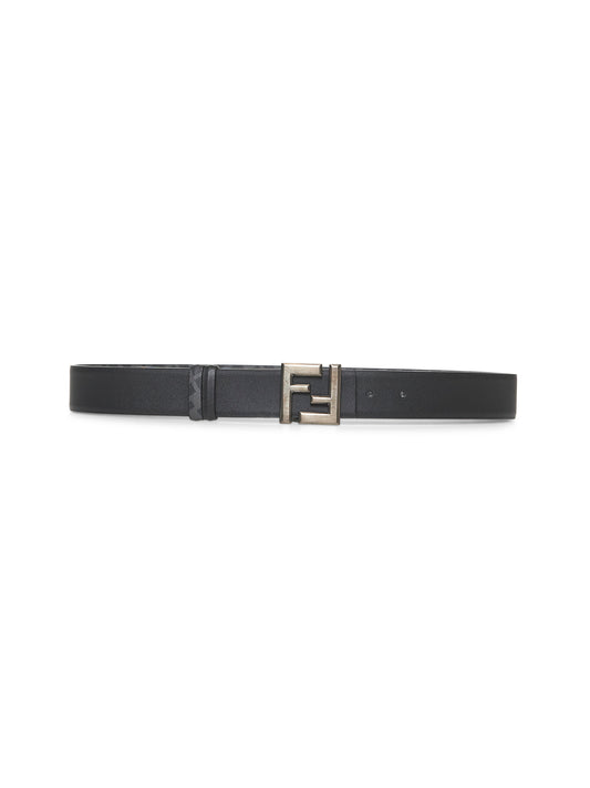 Cintura reversibile Squared FF nera