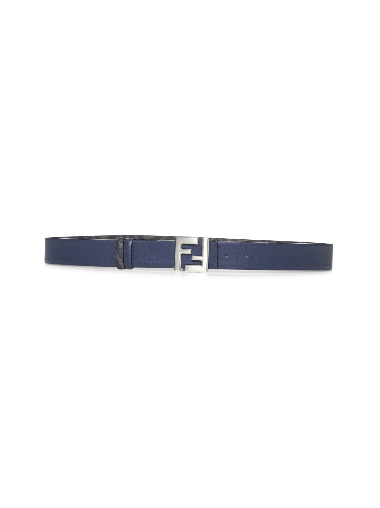 Cintura reversibile Squared FF blu