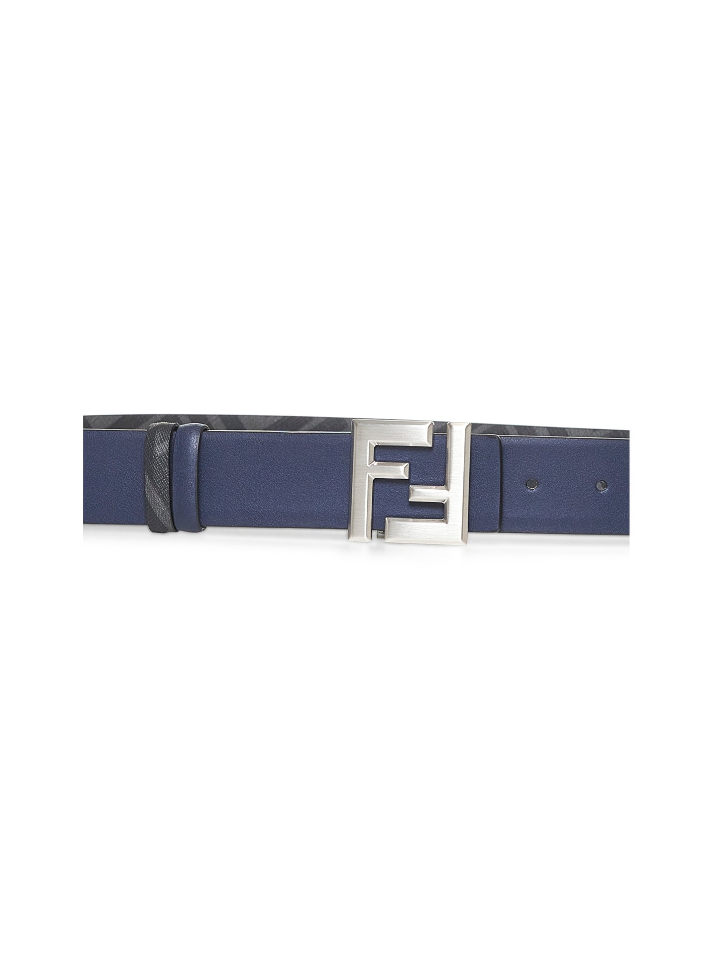 Cintura reversibile Squared FF blu