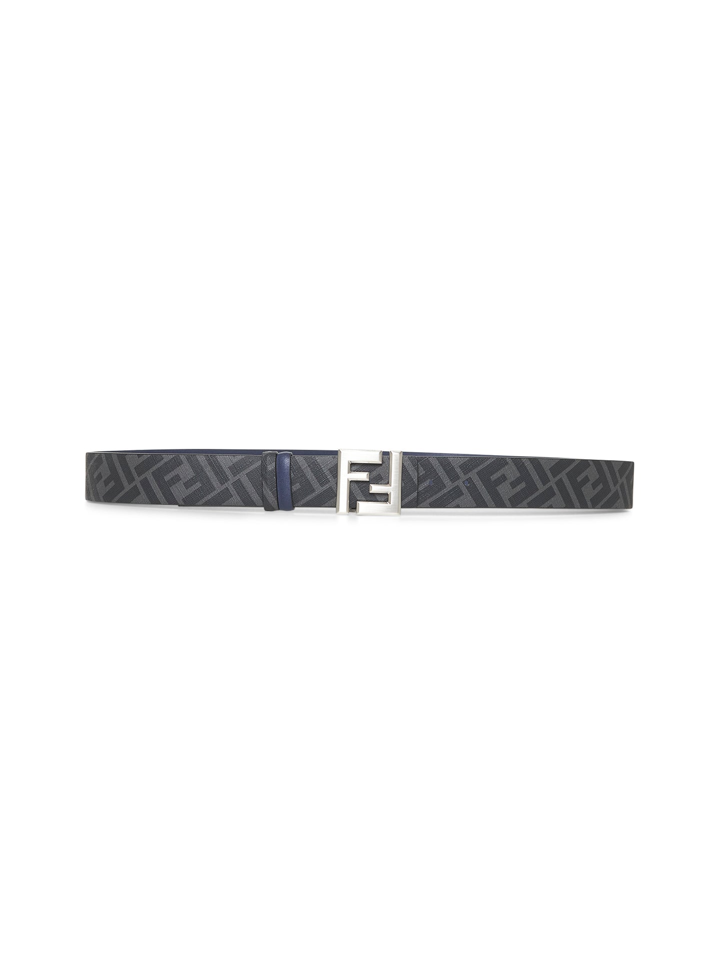 Cintura reversibile Squared FF blu