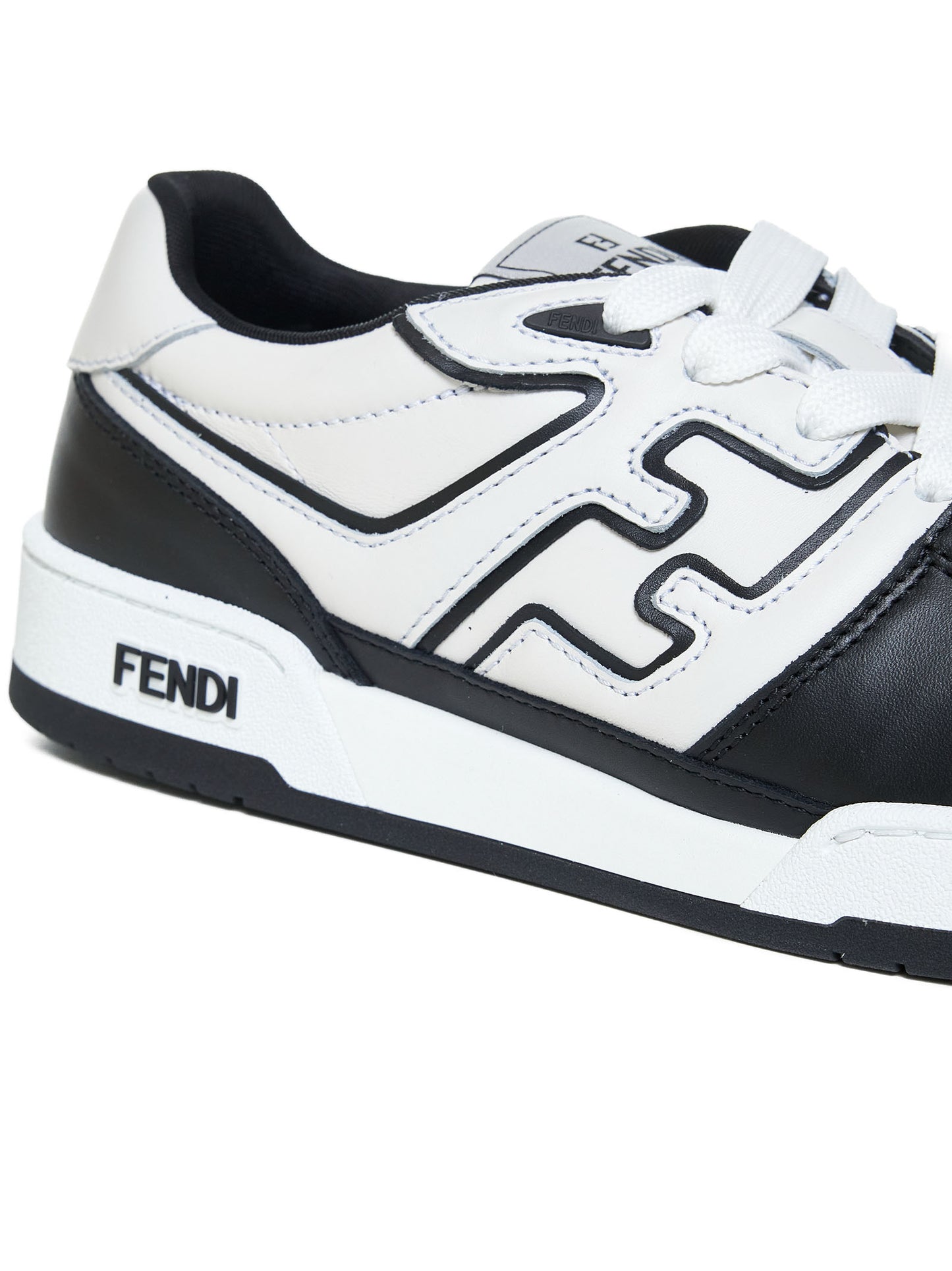 Fendi Match leather sneakers