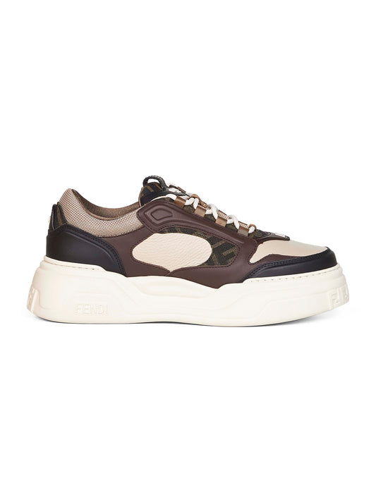 Leather Fendi Force sneakers