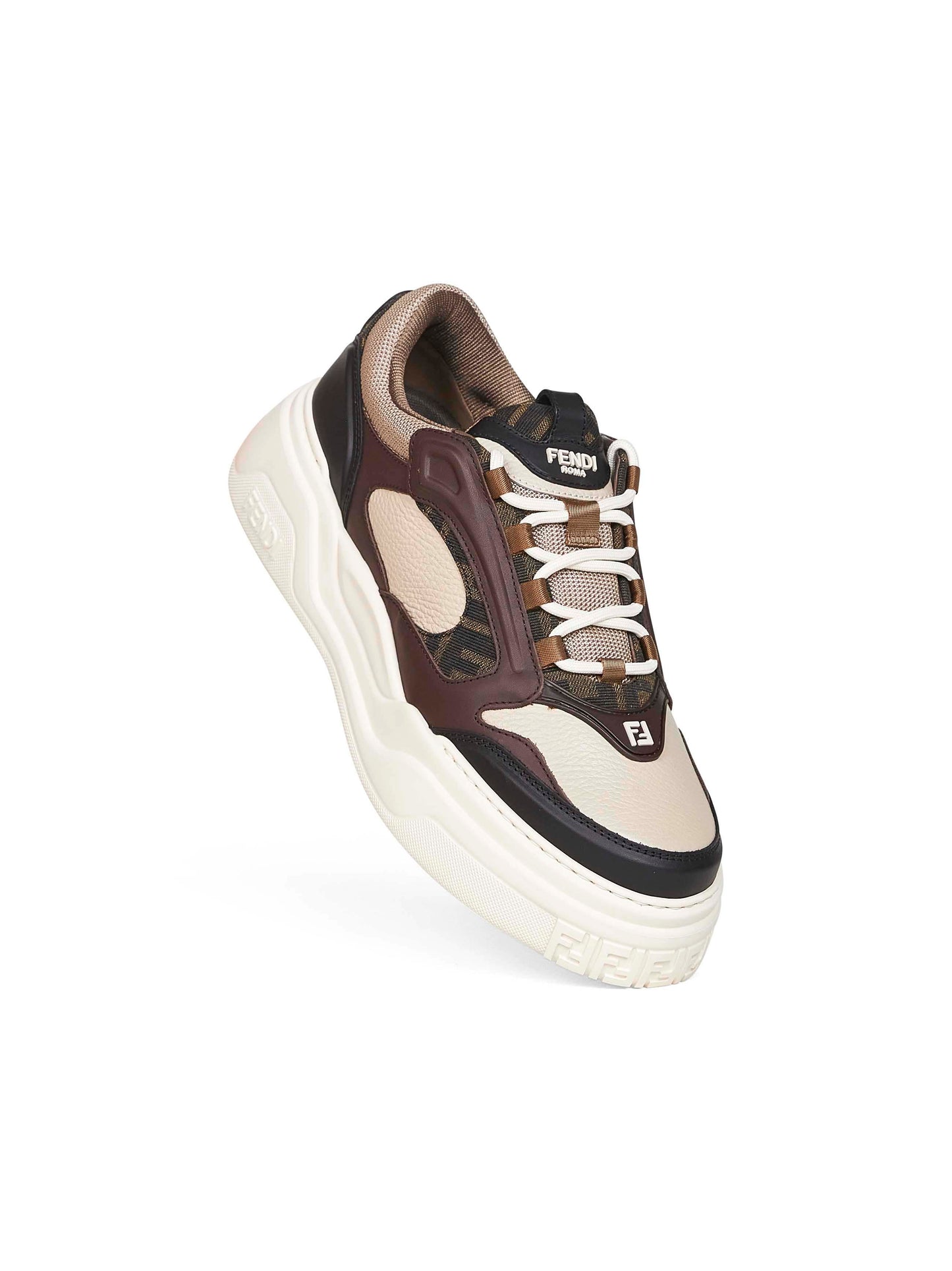 Leather Fendi Force sneakers