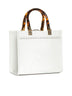 Fendi white leather shopper