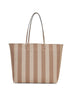 Reversible Pequin FF striped fabric shopper