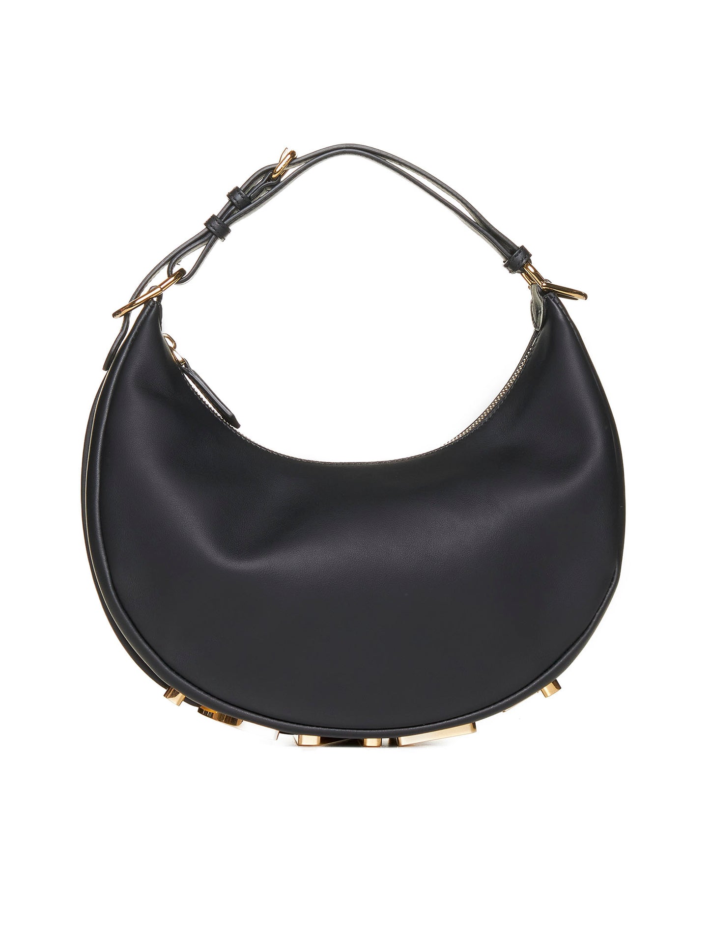 Fendigraphy black leather bag