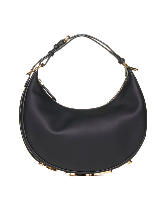 Borsa in pelle nera Fendigraphy