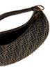Borsa in tessuto jacquard FF marrone