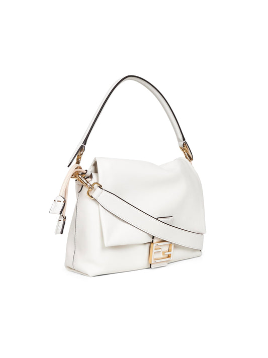 White Medium Baguette Mamma shoulder bag