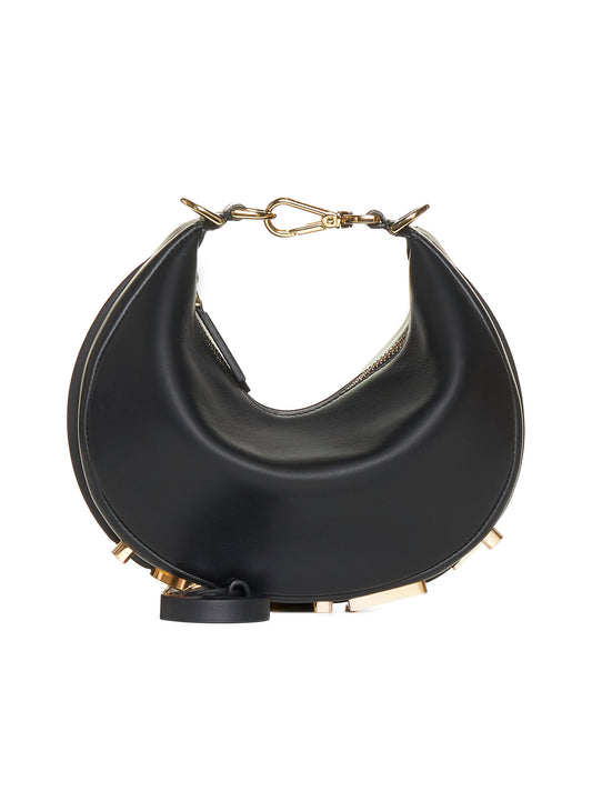 Fendigraphy Mini Bag in Black Leather