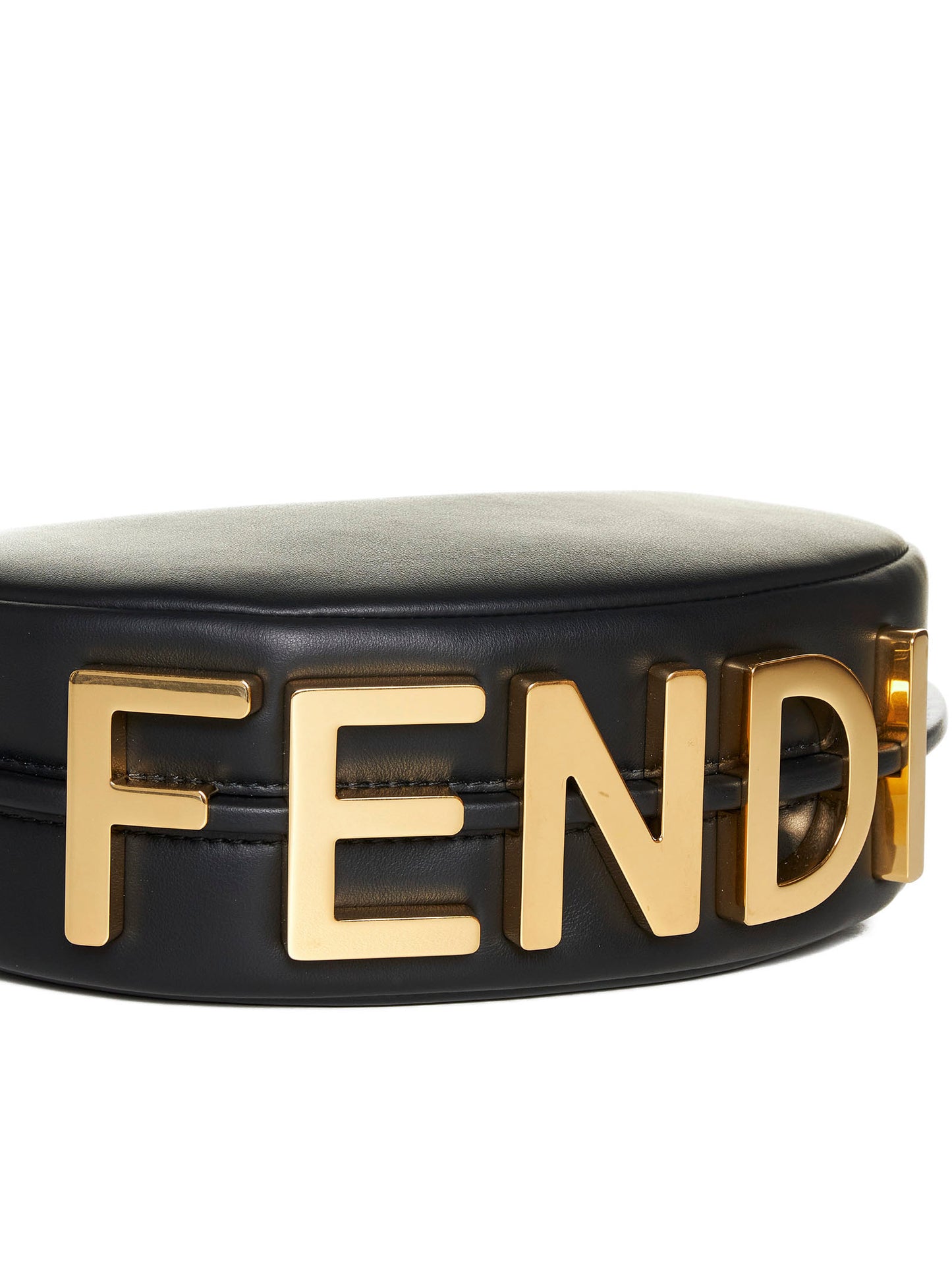 Fendigraphy Mini Bag in Black Leather