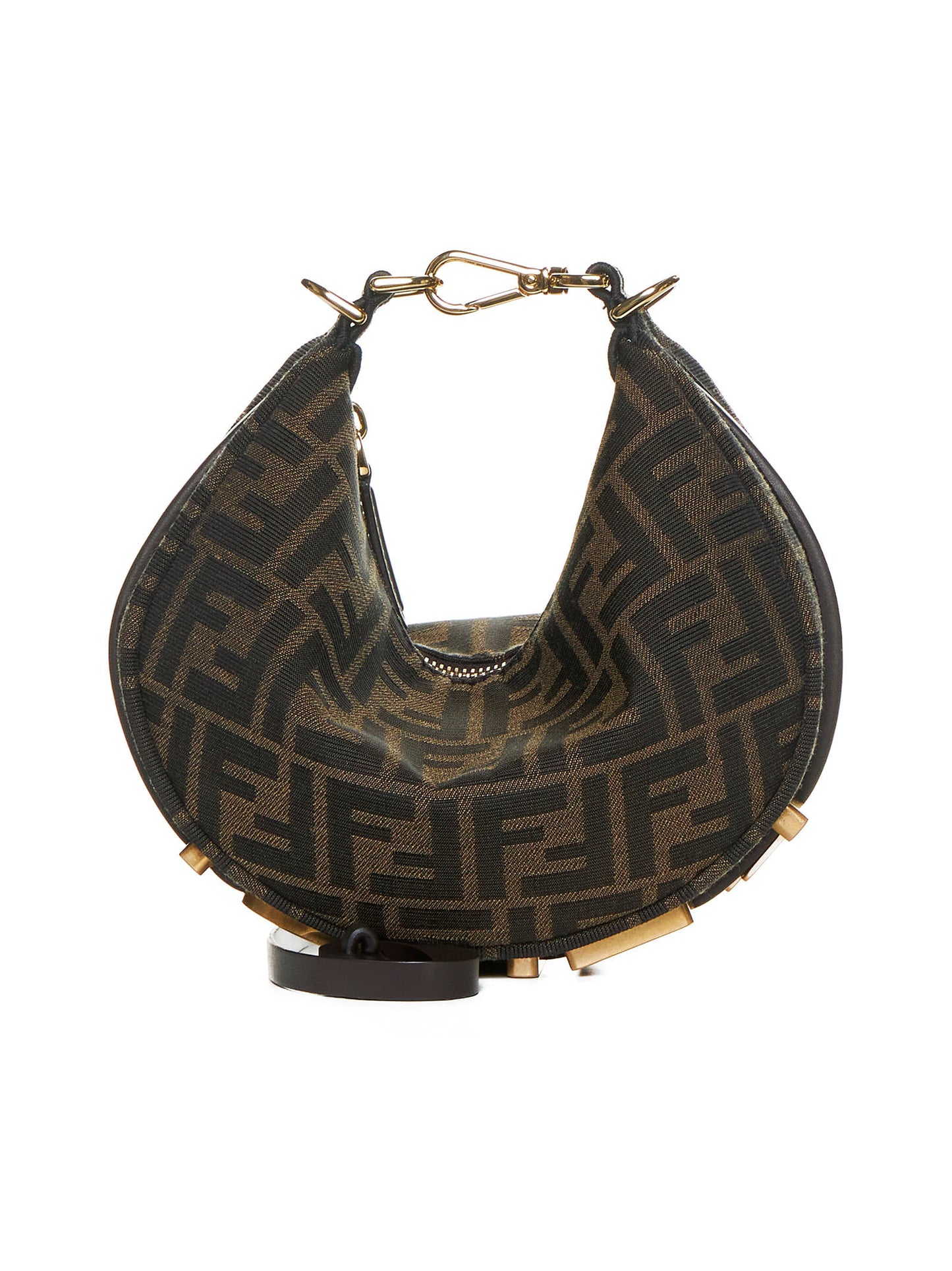 Fendigraphy Mini Bag in Brown FF Jacquard Fabric