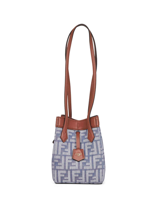 Minibag Fendi Origami Mini blu
